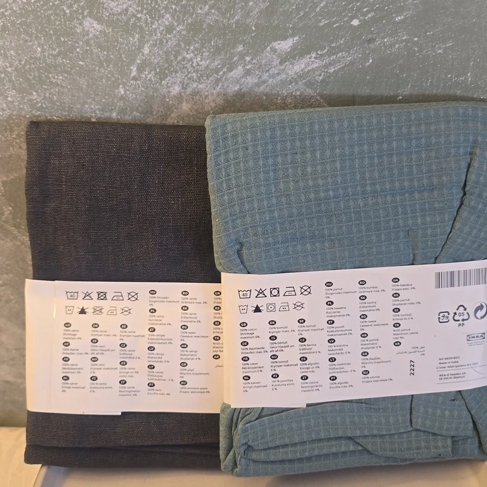 2 Ikea Throw Pillow Covers Vigdis & Ebbatilda 20x20in New